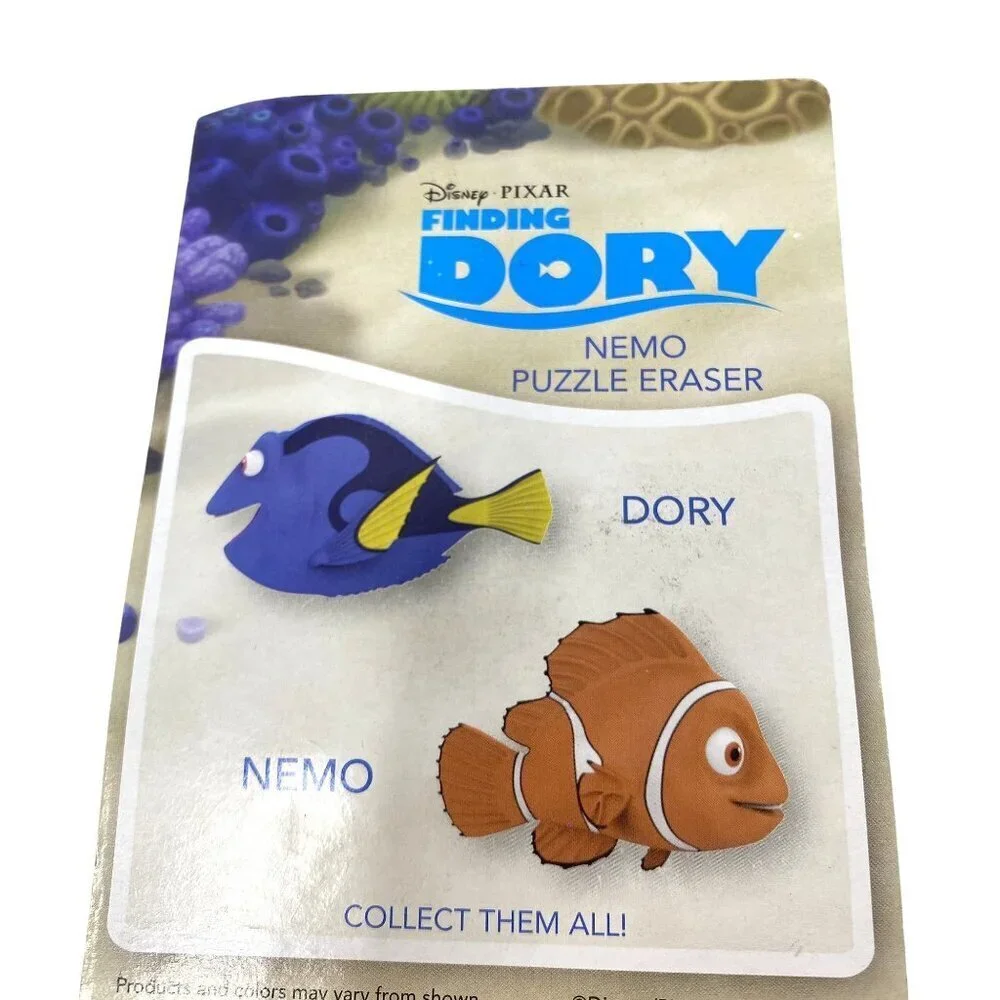 Disney Pixar Finding Dory Puzzle Eraser Nemo And Dory School Supplies